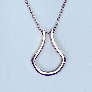 Ring Keeper Necklace - Rose gold Simple Design Holds Rings Safely for activities